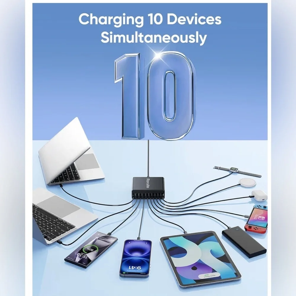 Roruite GaN Charger with Multiple Ports